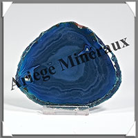 AGATE BLEUE - Tranche Fine - 94x80x5 mm - 70 grammes - Taille 3 - M003