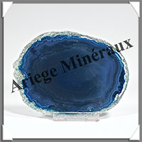 AGATE BLEUE - Tranche Fine - 103x77x7 mm - 84 grammes - Taille 3 - M004