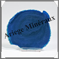 AGATE BLEUE - Tranche Fine - 105x90x4 mm - 60 grammes - Taille 3 - M007