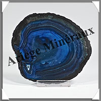 AGATE BLEUE - Tranche Fine - 100x90x5 mm - 71 grammes - Taille 3 - M008