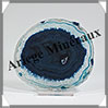 AGATE BLEUE - Tranche Fine - 95x86x5 mm - 77 grammes - Taille 3 - M012 Brésil