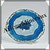 AGATE BLEUE - Tranche Fine - 108x95x4 mm - 88 grammes - Taille 3 - M015 Brésil