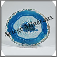 AGATE BLEUE - Tranche Fine - 108x95x4 mm - 88 grammes - Taille 3 - M015