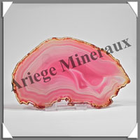 AGATE ROSE - Tranche Fine 90x100 mm - C001