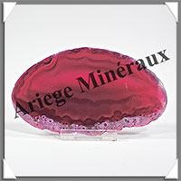 AGATE ROSE - Tranche Fine - 110x63x6 mm - 77 grammes - Taille 3 - M005