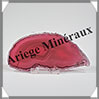 AGATE ROSE - Tranche Fine - 115x56x5 mm - 58 grammes - Taille 3 - M007 Brsil