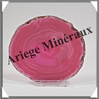AGATE ROSE - Tranche Fine - 100x90x6 mm - 90 grammes - Taille 3 - M010