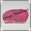 AGATE ROSE - Tranche Fine - 115x63x5 mm - 71 grammes - Taille 3 - M011 Brsil