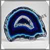 AGATE BLEUE - Tranche Fine - 100x125 mm - 143 grammes - Taille 4 - C001 Br�sil