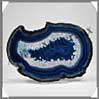 AGATE BLEUE - Tranche Fine - 90x130 mm - 119 grammes - Taille 4 - C002 Br�sil