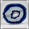AGATE BLEUE - Tranche Fine - 115x120 mm - 107 grammes - Taille 4 - C004 Br�sil