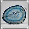 AGATE BLEUE - Tranche Fine - 90x120 mm - 105 grammes - Taille 4 - C005 Br�sil