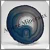AGATE BLEUE - Tranche Fine - 100x105 mm - 101 grammes - Taille 4 - C006 Br�sil