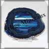 AGATE BLEUE - Tranche Fine - 122x98x5 mm - 115 grammes - Taille 4 - M001 Brsil