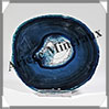 AGATE BLEUE - Tranche Fine - 107x99x8 mm - 126 grammes - Taille 4 - M007 Brsil