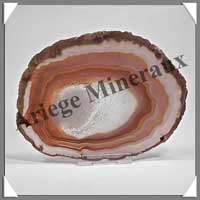 (w:300g)AGATE MARRON - Tranche Fine 85x100 mm - C001