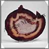 AGATE MARRON - Tranche Fine - 100x115 mm - 118 grammes - Taille 4 - C004 Br�sil