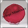 AGATE ROSE - Tranche Fine - 109x103x5 mm - 124 grammes - Taille 4 - M005 Brsil