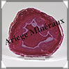 AGATE ROSE - Tranche Fine - 112x101x6 mm - 112 grammes - Taille 4 - M006 Brsil