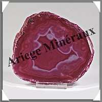 AGATE ROSE - Tranche Fine - 112x101x6 mm - 112 grammes - Taille 4 - M006