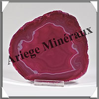 AGATE ROSE - Tranche Fine - 112x101x6 mm - 112 grammes - Taille 4 - M006