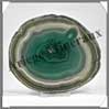 AGATE VERTE - Tranche Fine - 105x120 mm - 142 grammes - Taille 4 - C005 Br�sil