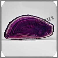 (w:450g)AGATE VIOLETTE - Tranche Fine 70x140 mm - C002