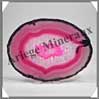 AGATE ROSE - Tranche Fine - 130x95 mm - 119 grammes - Taille 5 - C003 Brsil
