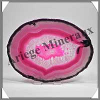 AGATE ROSE - Tranche Fine - 130x95 mm - 119 grammes - Taille 5 - C003