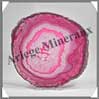 AGATE ROSE - Tranche Fine - 120x110 mm - 150 grammes - Taille 5 - C004 Brsil