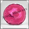 AGATE ROSE - Tranche Fine - 130x120 mm - 169 grammes - Taille 5 - C005 Brsil