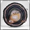 AGATE NOIRE - Tranche Fine - 130x130 mm - 218 grammes - Taille 6 - C005 Br�sil