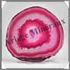 AGATE ROSE - Tranche Fine - 135x130 mm - 199 grammes - Taille 6 - C002 Brsil