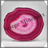 AGATE ROSE - Tranche Fine - 150x130 mm - 273 grammes - Taille 6 - C003 Brsil