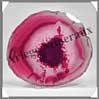 AGATE ROSE - Tranche Fine - 145x130 mm - 222 grammes - Taille 6 - C006 Brsil
