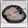 AGATE NOIRE - Tranche Fine - 170x130 mm - 277 grammes - Taille 7 - C002 Brsil