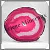 AGATE ROSE - Tranche Fine - 165x140 mm - 272 grammes - Taille 7 - C002 Brsil