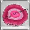AGATE ROSE - Tranche Fine - 170x145 mm - 323 grammes - Taille 7 - C003 Brsil