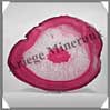 AGATE ROSE - Tranche Fine - 200x150 mm - 392 grammes - Taille 8 - C001 Brsil