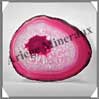 AGATE ROSE - Tranche Fine - 190x155 mm - 345 grammes - Taille 8 - C004 Brsil