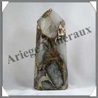 (w:1900g)CALCEDOINE QUARTZ - Pointe 225 mm - C001