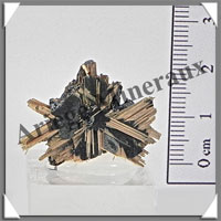 RUTILE sur HEMATITE - 10,4 grammes - 30x20x10 mm - M013
