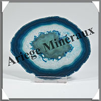 AGATE BLEUE - Tranche Fine - 103x84x5 mm - 70 grammes - Taille 3 - M001