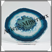 AGATE BLEUE - Tranche Fine - 103x84x5 mm - 70 grammes - Taille 3 - M001