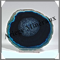 AGATE BLEUE - Tranche Fine - 90x82x6 mm - 77 grammes - Taille 3 - M002