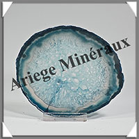 AGATE BLEUE - Tranche Fine - 103x88x5 mm - 81 grammes - Taille 3 - M011