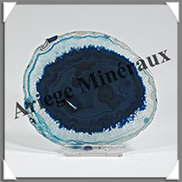 AGATE BLEUE - Tranche Fine - 95x86x5 mm - 77 grammes - Taille 3 - M012