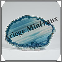 AGATE BLEUE - Tranche Fine - 120x80x5 mm - 80 grammes - Taille 3 - M013