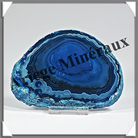 AGATE BLEUE - Tranche Fine - 115x84x6 mm - 112 grammes - Taille 3 - M014