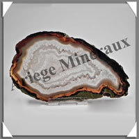 AGATE MARRON - Tranche Fine - 125x70 mm - 73 grammes - Taille 3 - C002